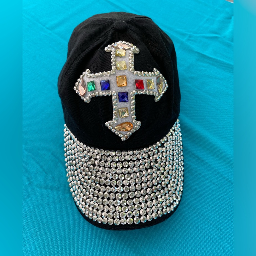 Bling Hat with Cross